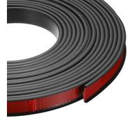 sourcing map 24.9 ft U-Shape Edge Banding, Fit 5/8 Inch Adhesive TPE Flexible Furniture Edge Protector for Cabinets, Countertop, Shelves, Table, Woods, Black