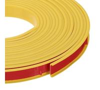 sourcing map 24.9 ft U-Shape Edge Banding, Fit 5/8 Inch Adhesive TPE Flexible Furniture Edge Protector for Cabinets, Countertop, Shelves, Table, Woods, Yellow