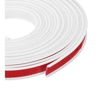 sourcing map 24.9 ft U-Shape Edge Banding, Fit 5/8 Inch Adhesive TPE Flexible Furniture Edge Protector for Cabinets, Countertop, Shelves, Table, Woods, White
