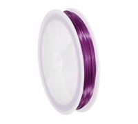 sourcing map 24 Gauge(0.5MM) Copper Wire for Jewelry Making Tarnish Resistant Beading Wire for Jewelry Making Crafts Supplies, Red,Purple,60M