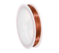 sourcing map 24 Gauge(0.5MM) Copper Wire for Jewelry Making Tarnish Resistant Beading Wire for Jewelry Making Crafts Supplies, Brown,60M