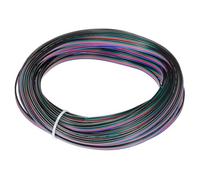 sourcing map 24 Gauge 4 Conductor Electrical Wire Tinned Copper Cable 49FT Flexible Stranded Hook-up Wire for LED Strips Lamps Residential Wiring Car Circuit
