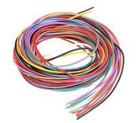 sourcing map 24 Gauge Silicone Wire 24AWG Electrical Wire Stranded Wire Flexible Tinned Copper Wire High Temp Hookup Wire 10 Color 1.5m/4.92ft for Car Model Electric Appliances 10pcs