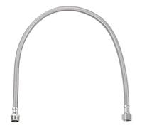 sourcing map 24 Inch Long Faucet Supply Line Connector, G3/8 Female Compression Thread x G1/2 Male Connector Straight Thread 304 Stainless Steel Water Supply Hose Line
