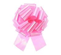 sourcing map 24 Inch Metallic Large Big Pull Bow Gift Wrapping Bows Ribbon for Wedding Car Baskets Presents Christmas Bow, Colorful Pink