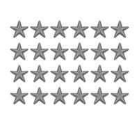 sourcing map 24 Pcs 5Star Patches Iron on Patches, Gray Sew Embroidered Patches Appliques Embellishments 1.5IN Repair Patch for DIY Garment Craft Backpack Clothes Gift Decorations