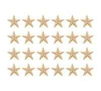 sourcing map 24 Pcs 5Star Patches Iron on Patches, Khaki Sew Embroidered Patches Appliques Embellishments 1.5IN Repair Patch for DIY Garment Craft Backpack Clothes Gift Decorations