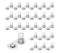 sourcing map 24 Pcs AAA Battery Contact Spring Nickeling Plate, 20 mm x 9mm Negative to Positive Conversion Spring Replacements for PCB Mounting and Battery Holders