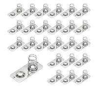 sourcing map 24 Pcs AAA Battery Contact Spring Nickeling Plate, 21 mm x 9mm Positive to Negative Conversion Spring Replacement for PCB Mounting and Battery Holders