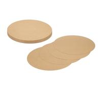 sourcing map 24 Pcs Circle Card Stock, 15 Inch Round Cutouts Paper Thick Cardboard Circles for Crafts Paint Supply DIY Projects Bulletin Board Decor, Kraft Color