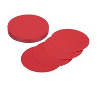 sourcing map 24 Pcs Circle Card Stock, 2 Inch Round Cutouts Paper Thick Cardboard Circles for Crafts Paint Supply DIY Projects Bulletin Board Decor, Red