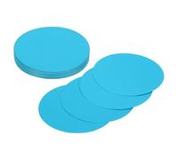 sourcing map 24 Pcs Circle Card Stock, 3.9 Inch Round Cutouts Paper Thick Cardboard Circles for Crafts Paint Supply DIY Projects Bulletin Board Decor, Sky Blue