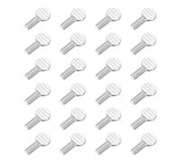 sourcing map 24 Pcs M8x16mm Thumb Screws, Solid Iron Spade Head Fully Thread Galvanized Finger Racket Screw Bolts Fasteners for Home, Electronic, Machine