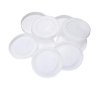 sourcing map 24 Pcs Mailing Tube End Caps 4" ID Round Cardboard Shipping Tube End Caps Protective Plastic Poster End Caps for Paper Mailing Tubes Shipping and Storage of Documents and Art