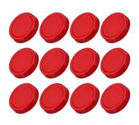 sourcing map 24 Pcs Mason Jar Lids, 70mm/2.76" Regular Mouth Tin Plate Caps Leak Proof for Canning Jars Kitchen Storage, (Red)