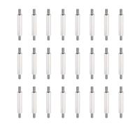 sourcing map 24 Pcs Stainless Steel Double Ended Stud Nut, M3x6+25+6mm Male to Male Double End Threaded Stud for Hex Head Double End Studs Rods Right Left Hand Thread Screws