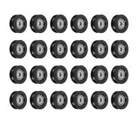 sourcing map 24 Pcs U Type Groove Nylon Plastic Guide Bearing 6x10.5x31mm, U Type Pulley Roller Wheel Bearing Roller Wheels, (Black)