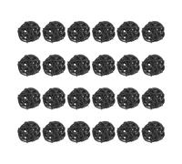sourcing map 24 Pcs Wicker Rattan Balls 1.2 Inch Rattan Decorative Balls Vase Fillers for Wedding Party Centerpiece Bowls Home Decoration Black