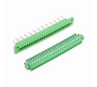 sourcing map 24-Pin 3.81mm Pitch Pluggable Screw Terminal Block Connectors, PA66 300V 8A Through-Wall PCB Terminal Connectors 26-14AWG Cable for DIY Electronics Automation Power Modules