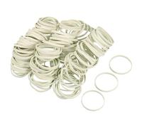 sourcing map 240 Pack Rubber Band Stretchable Rubber Elastic Band White 45mm x 4mm Hair Rubber Bands for Home Office