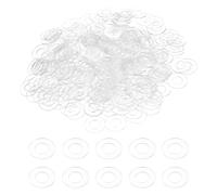 sourcing map 240 Pcs M6 PVC Flat Washers 6mm ID 12mm OD 0.5mm Thick Plain Washer Grommets Plastic Sheet Gasket Fastener Sealing Spacer Gasket Ring Water Hose Washers, Clear
