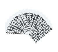 sourcing map 2400 Pcs 3D Scanner Markers 6mm High Reflective 3D Scanning Dots 3D Tracking Dots Reference Point 3D Target Diffuse Reflection Markers for Laser 3D Scanners(6x10mm)