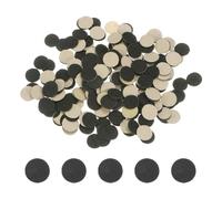 sourcing map 240pcs Round Adhesive Felt Circles, 12mm 15/32" Pre Cut Felt Craft Stickers Non-Woven Mini Felt Fabric Circles for DIY Sewing Handcraft Cut Projects Craft Finishing, Black