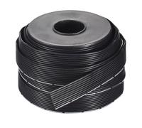 sourcing map 24AWG Silicone Ribbon Cable 10Pin 24 Gauge Flat Cable Flexible Silicone Wire 10m/32.8ft Black Stranded Tinned Copper Wire for Model Plane, Model Car, Electric Appliance
