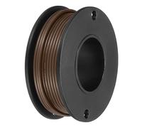sourcing map 24AWG Stranded PVC Hookup Wire 10M/33ft Brown, Electrical UL1007 Spool Tinned Copper Wire for Internal Connecting, Marine