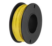 sourcing map 24AWG Stranded PVC Hookup Wire 10M/33ft Yellow, Electrical UL1007 Spool Tinned Copper Wire for Internal Connecting, Marine