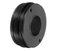 sourcing map 24AWG Stranded PVC Hookup Wire 15M/49ft Black, Electrical UL1007 Spool Tinned Copper Wire for Internal Connecting, Marine
