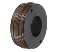 sourcing map 24AWG Stranded PVC Hookup Wire 15M/49ft Brown, Electrical UL1007 Spool Tinned Copper Wire for Internal Connecting, Marine