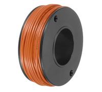 sourcing map 24AWG Stranded PVC Hookup Wire 15M/49ft Orange, Electrical UL1007 Spool Tinned Copper Wire for Internal Connecting, Marine