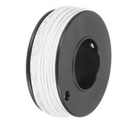 sourcing map 24AWG Stranded PVC Hookup Wire 15M/49ft White, Electrical UL1007 Spool Tinned Copper Wire for Internal Connecting, Marine