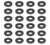 sourcing map 24pcs 1/2" Black Flat Washer for M12 Screw, Steel Metal Washers 12mm ID 26mm OD 5mm Length for Industrial, Screws Bolts