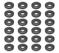 sourcing map 24pcs 1/2" Black Flat Washer for M12 Screw, Steel Metal Washers 12mm ID 30mm OD 6mm Length for Industrial, Screws Bolts