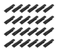 sourcing map 24pcs 43cm Black Satin Table Napkins Polyester Square Bright Table Napkin Fabric Table Napkin for Event Wedding Party Table Decoration, 17 x 17 Inch