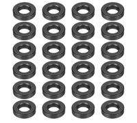 sourcing map 24pcs 5/16" Black Flat Washer for M8 Screw, Steel Metal Washers 8mm ID 18mm OD 5mm Length for Industrial, Screws Bolts