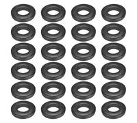 sourcing map 24pcs 9/16" Black Flat Washer for M14 Screw, Steel Metal Washers 14mm ID 30mm OD 6mm Length for Industrial, Screws Bolts