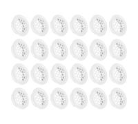 sourcing map 24Pcs Air Vents Circular Flat Soffit Vent 25mm/1" Stainless Steel Round Vent Mesh Hole Louver for Bathroom Home, Office, Kitchen, Cabinet, Wardrobe, White