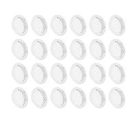 sourcing map 24Pcs Air Vents Circular Soffit Vent 50mm/2" Stainless Steel Round Vent Mesh Hole Louver for Bathroom Home, Office, Kitchen, Cabinet, Wardrobe, White