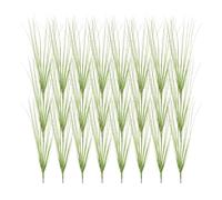 sourcing map 24Pcs Artificial Grass Plants, 18.5" Plastic Fake Wheat Grass Greenery Shrubs Outdoor Artificial Shrubs Faux Bushes for Home Garden Front Decor, Green