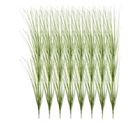 sourcing map 24Pcs Artificial Grass Plants, 20.5" Plastic Fake Wheat Grass Greenery Shrubs Outdoor Artificial Shrubs Faux Bushes for Home Garden Front Decor, Green