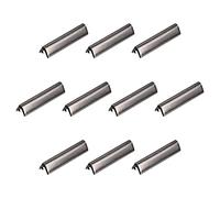 sourcing map 24Pcs Belt Buckle End Tips, 30mm/ 1.18-inch Ribbon Crimp Clasps for Leather, Webbing, DIY Craft Making, Metallic Black
