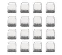 sourcing map 24pcs Chair Leg Floor Protectors Non-Slip Square Chair Leg Pads Caps Covers with Felt Bottom for Hardwood Floors Reduce Noise Scratches, Clear (Fit for 0.7-1 Inch Legs)