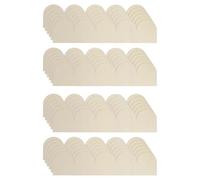 sourcing map 24Pcs Decorative Wood Trim, Unfinished Scalloped Wooden Molding Trim for DIY Craft, Home Wall Cabinet Shelf Window Door(15.75" x 3.54")