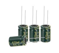 sourcing map 24Pcs Electrolytic Capacitor High Frequency 470UF 63V with Aluminum Radial Leads 13 x 21mm High Ripple Current Low Impedance