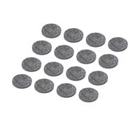 sourcing map 24pcs Felt Furniture Pads, 1.77 Inch Round Small Felt Chair Leg Floor Protectors Prevent Scratches for Furniture Hard Floor, Dark Gray