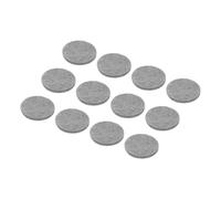 sourcing map 24pcs Felt Furniture Pads, 1 Inch Round Small Felt Chair Leg Floor Protectors Prevent Scratches for Furniture Hard Floor, Grey
