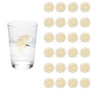 sourcing map 24Pcs Floating Flowers for Centerpieces, Champagne Pink Hydrangea Silk Faux Flower Heads for Floating Candles Vases Filler Party Home Table Wedding Centerpieces Decoration